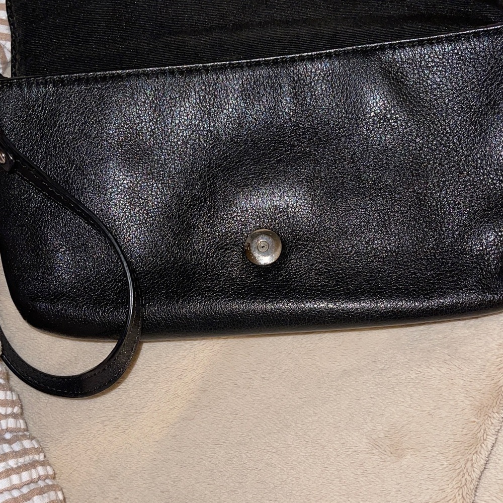 Coach Black Leather Clutch Wristlet - Picture 7 of 7
